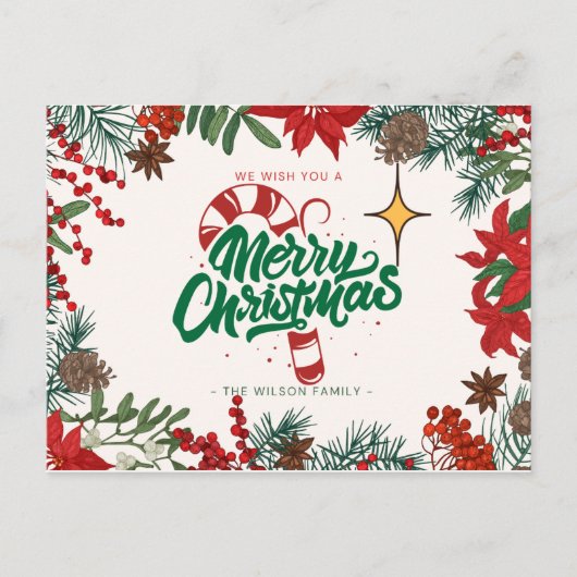 Carte Postale merry chrismas in u (Devant)