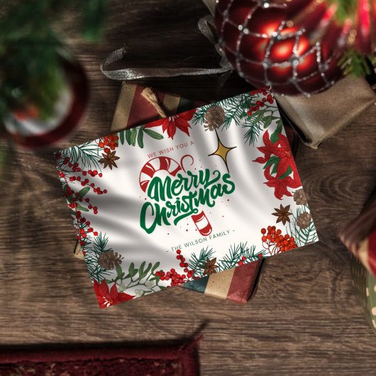 Carte Postale merry chrismas in u