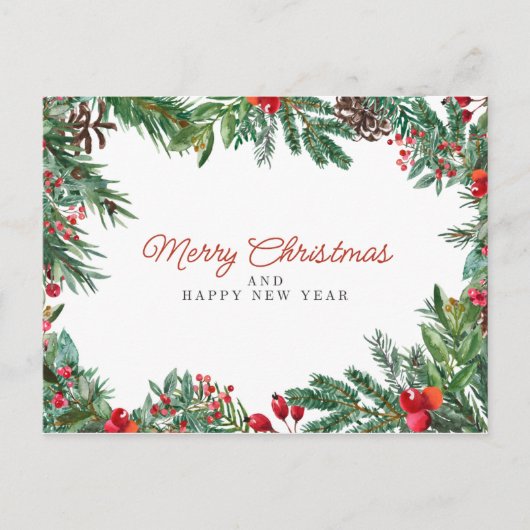 Carte Postale merry chrismas in u (Devant)