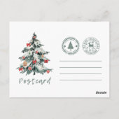 Carte Postale merry chrismas in u (Dos)