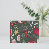 Carte Postale Merry Christmas and happy New year  (Debout devant)