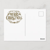 Carte Postale Merry Christmas and happy New year  (Dos)