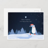 Carte Postale Merry Christmas and Happy New Year 2024 (Devant / Derrière)