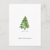 Carte Postale Merry Christmas Cute Christmas Tree Card (Devant)