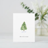 Carte Postale Merry Christmas Cute Christmas Tree Card (Debout devant)