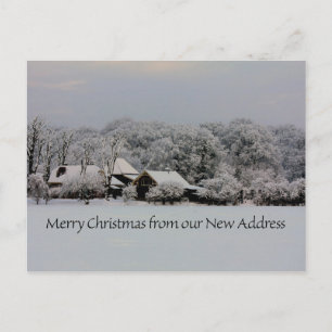 Carte Postale Merry Christmas from New Address