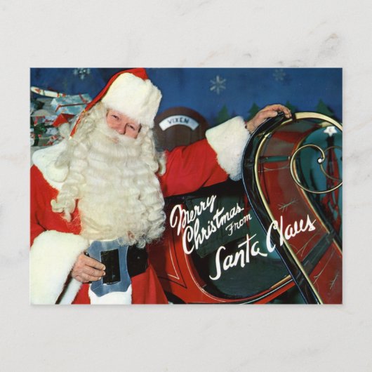 Carte postale : Merry Christmas from Santa (Devant)