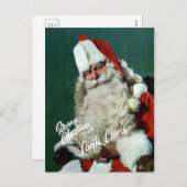 Carte postale : Merry Christmas from Santa (Devant / Derrière)