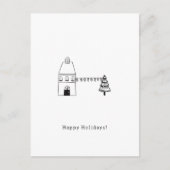 Carte Postale Merry Christmas Happy Holidays Card (Devant)