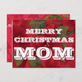 Carte postale Merry Christmas Mom (Devant / Derrière)