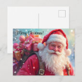 Carte Postale Merry Christmas Santa Clause (Devant / Derrière)