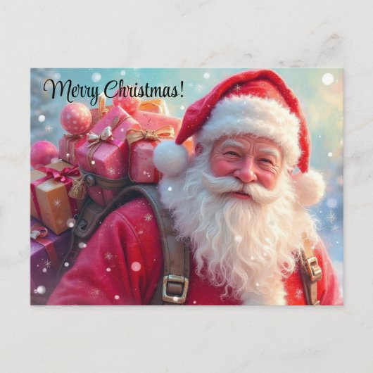 Carte Postale Merry Christmas Santa Clause (Devant)