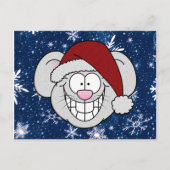 Carte Postale Merry Christmas Santa Mouse Screwball Graphics (Devant)