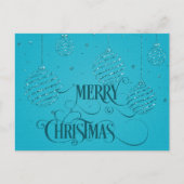 Carte Postale MERRY CHRISTMAS Script Christmas (Devant)