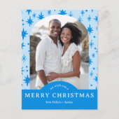 Carte Postale MERRY CHRISTMAS Stars Holiday CUSTOM Arch PHOTO (Devant)