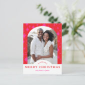 Carte Postale MERRY CHRISTMAS Stars Holiday CUSTOM Arch PHOTO (Debout devant)