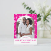 Carte Postale MERRY CHRISTMAS Stars Holiday CUSTOM Arch PHOTO (Debout devant)