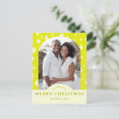 Carte Postale MERRY CHRISTMAS Stars Holiday CUSTOM Arch PHOTO (Debout devant)