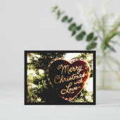Carte Postale Merry Christmas with Love | (Debout devant)