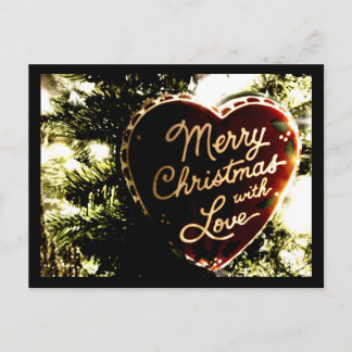 Carte Postale Merry Christmas with Love |