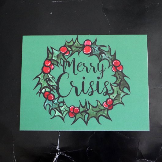 Carte Postale Merry Crisis