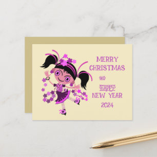 CARTE POSTALE MERRY CRISTMAS VACANCES NOUVELLE ANNÉE GRÂCE AU SO