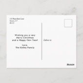 Carte postale Merry Everything Gold Photo Holiday (Dos)