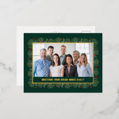 Carte postale Merry Frame FOIL Business Holiday (Recto/Verso)