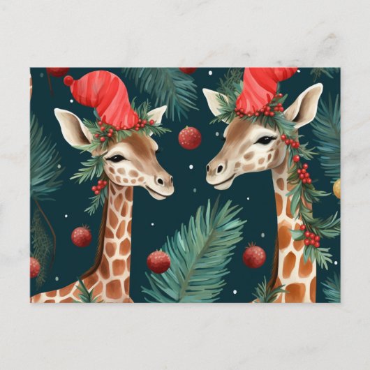 Carte postale Merry Giraffes (Devant)