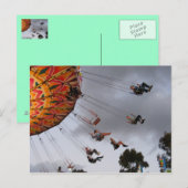 Carte Postale merry go round (Devant / Derrière)