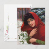 Carte postale Merry Mistletoe Maiden (Devant / Derrière)
