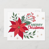 CARTE POSTALE MERRY NOËL (Devant / Derrière)