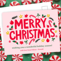 MERRY NOËL Fêtes Noël PERSONNALISÉ