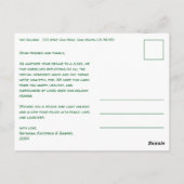 Carte Postale MERRY NOËL Simple Dove CUSTOM 2 PHOTO Holiday (Dos)