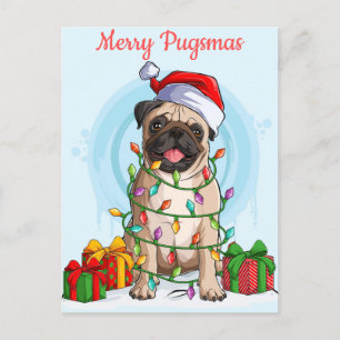 Carte postale Merry Pugsmas