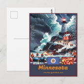 Carte Postale Merveilles et devise du Minnesota (Devant / Derrière)