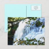 Carte postale merveilleuse de cascade (Devant / Derrière)