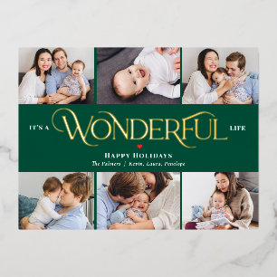 Carte postale Merveilleuse Life Foil Photo Holiday