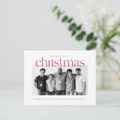 Carte Postale Merveilleuse Noël Entreprise Photo (Debout devant)