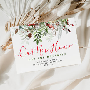 Carte Postale merveilleuse vie rouge & blanc lettrage Nouveau Ac