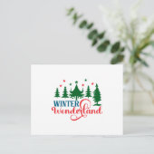 Carte Postale Merveilleux Hiver (Debout devant)