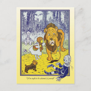 Carte Postale Merveilleux pays d'Oz : Dorothy rencontre le Lion 