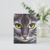 Carte Postale Merveilleux portrait de chat (Debout devant)