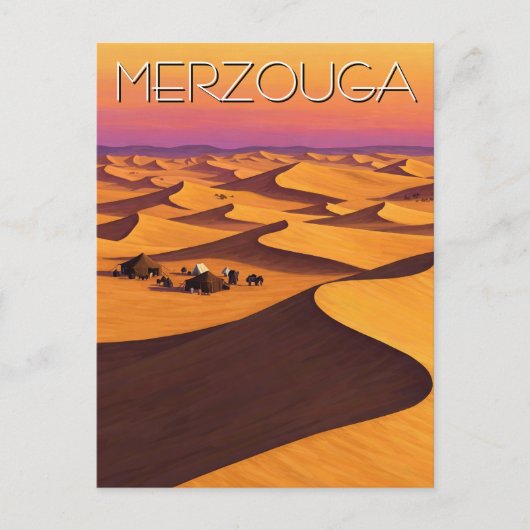 Carte Postale Merzouga Maroc Désert (Devant)