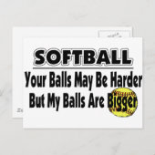 Carte Postale Mes Boules Sont Plus Grosses (Devant / Derrière)