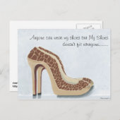 Carte postale Mes chaussures (Devant / Derrière)