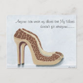 Carte postale Mes chaussures (Devant)