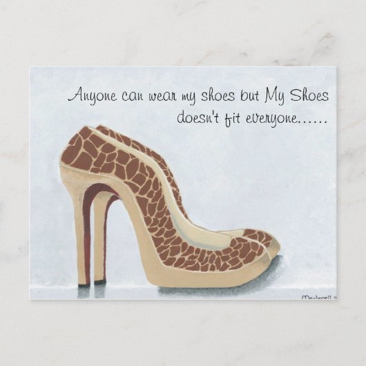 Carte postale Mes chaussures (Devant)