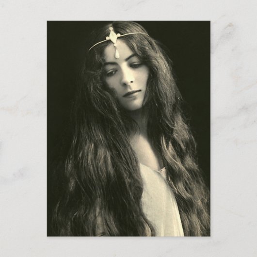 Carte Postale Mes cheveux sont très longs (Devant)