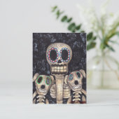 Carte Postale Mes chiens et moi (Debout devant)